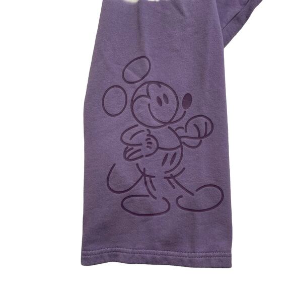 DISNEY WORLD Mickey Mouse Organic Cotton Purple Tie Dye Sweat Pants 3X Womens - Picture 3 of 11